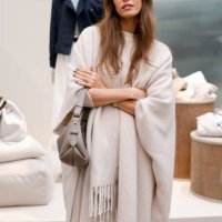 Alison Toby attends the presentation of the Brunello Cucinelli Spring Summer 25 Women's Collection during the Milan Fashion Week Spring/Summer 2025...