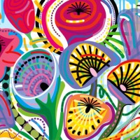 all over blooming flowers bouquet in vivid color illustration - fashion stock pictures, royalty-free photos & images