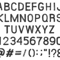 alphabet brush font - fashion stock illustrations