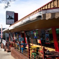 Altadena, CA A customer leaves El Patron with a take out order as the Mexican restaurant in Altadena reopens on Monday, March 17, 2025 after being...