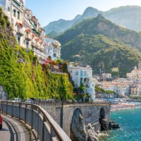 amalfi coast on the road - travel stock pictures, royalty-free photos & images
