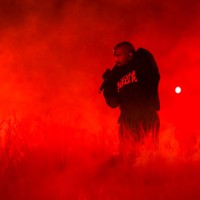 American rapper Kanye West performs during his Vultures Listening Experience at Wuyuan River Stadium on September 15, 2024 in Haikou, Hainan Province...