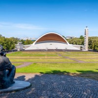 amphitheater, music stadium lauluvaljak on the song field in tallinn - concert stock pictures, royalty-free photos & images