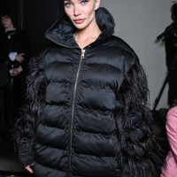 Amy Jackson attends the Elie Saab Womenswear Fall/Winter 2024-2025 show as part of Paris Fashion Week on March 02, 2024 in Paris, France.