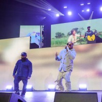 And Cappadonna, Raekwon, U-God and Inspectah Deck of Wu-Tang Clan perform during a stop of the N.Y. State of Mind tour at MGM Grand Garden Arena on...