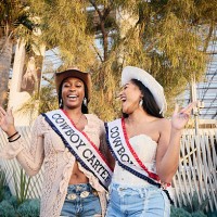 And JESSICA HANNAH traveled from Houston, TX. Fans of Beyonce queue to enter SoFi Stadium in Los Angeles on April 28, 2025 to watch her first concert...
