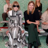 Anna Wintour and Virginia Smith attend Tory Burch Spring/Summer 2025 during New York Fashion Week at Skylight at the Refinery on September 09, 2024...