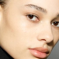 Annemary Aderibigde poses backstage at the Jil Sander fashion show during the Milan Fashion Week Womenswear Fall/Winter 2023/2024 on February 24,...