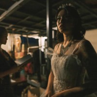 anxious chinese female opera singer at backstage waiting to performing solo on stage - concert stock pictures, royalty-free photos & images