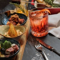 appetizer selection with cocktail - food stock pictures, royalty-free photos & images