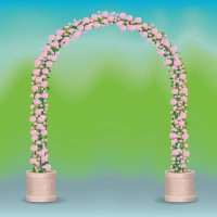 arc of roses feier - garden decoration stock-grafiken, -clipart, -cartoons und -symbole