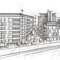 architecture - fashion stock illustrations