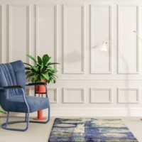 armchair with velvet navy blue - home decoration stock pictures, royalty-free photos & images