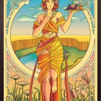 art nouveau poster. modern style - fashion stock illustrations