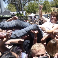 Artmosphere as Ice Nine Kills performs during the 2018 Vans Warped Tour at Shoreline Amphitheatre on June 23, 2018 in Mountain View, California.