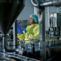 asian female mechanical engineer inspects belt system in food production factories, export. business factory worker - food stock pictures, royalty-free photos & images