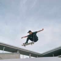 asian skateboarder in action mid air - fashion stock pictures, royalty-free photos & images