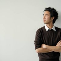 asian young man profile - hairstyle stock pictures, royalty-free photos & images