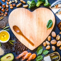 assortment of food rich in omega-3 with copy space - food stock pictures, royalty-free photos & images