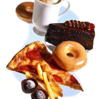 assortment of junk food - junk food stock pictures, royalty-free photos & images