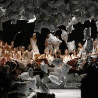 Atmosphere on the runway during the Antonio Marras Fashion Show as part of the Milan Womenswear Fashion Week Spring/Summer 2010 at the Milano Fashion...