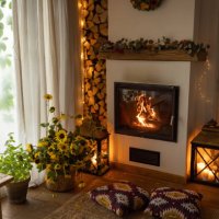autumn arranged cottage - home decoration stock pictures, royalty-free photos & images
