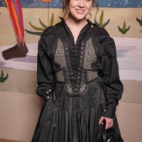 Ava Phillippe at Christian Dior Haute Couture Spring/Summer 2025 as part of Paris Couture Fashion Week held at Musée Rodin on January 27, 2025 in...