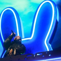 Bad Bunny performs onstage at the 2023 Coachella Valley Music & Arts Festival on April 21, 2023 in Indio, California.