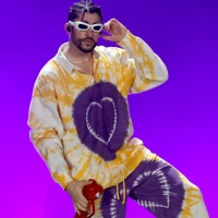 Bad Bunny performs onstage during his World's Hottest Tour at SoFi Stadium on September 30, 2022 in Inglewood, California.