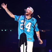 Bailey Zimmerman performs onstage at the Concert For Carolina Benefit Concert at Bank of America Stadium on October 26, 2024 in Charlotte, North...
