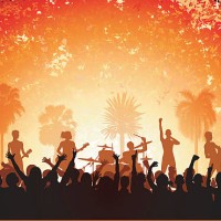 band - concert stock illustrations