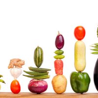 bar chart graph made up of assorted vegetables - food stock pictures, royalty-free photos & images