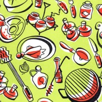barbecue items - food stock illustrations