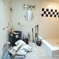 bathroom renovation: during - home decoration stock pictures, royalty-free photos & images