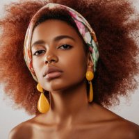 beautiful afro girl with earrings - hairstyle stock pictures, royalty-free photos & images