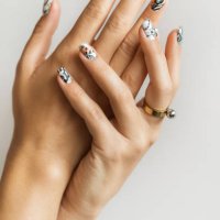 beautiful art manicure design nails. - nails art stock pictures, royalty-free photos & images
