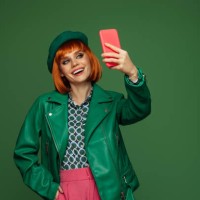 beautiful emotional woman using smartphone - fashion stock pictures, royalty-free photos & images