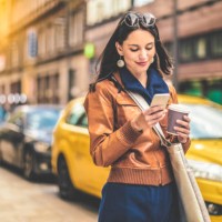 beautiful woman spending time in the city - junk food stock pictures, royalty-free photos & images
