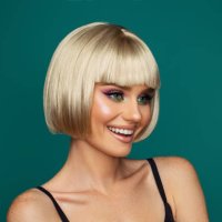 beautiful woman with bobbed hair - hairstyle stock pictures, royalty-free photos & images
