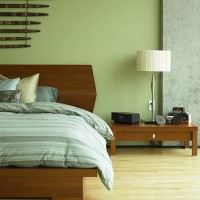 bed and night table in bedroom - home decoration stock pictures, royalty-free photos & images