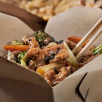 beef in black bean sauce with vegetables and fried rice - junk food stock pictures, royalty-free photos & images