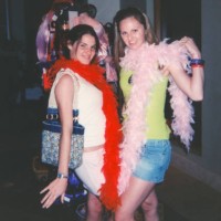 best friends having fun, vintage friends shopping, 1990s 2000s y2k candid portrait vintage sisters adult - fashion stock pictures, royalty-free photos & images