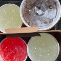 beverage cups from a fast food drive thru - junk food stock pictures, royalty-free photos & images