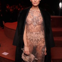 Bianca Balti at the Fendi Fall RTW 2025 fashion show as part of Milan Fashion Week on February 26, 2025 in Milan, Italy.