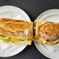 big roast ham sandwich - junk food stock pictures, royalty-free photos & images