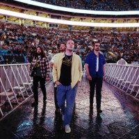 Billy Strings walks to the stage at the Concert For Carolina Benefit Concert at Bank of America Stadium on October 26, 2024 in Charlotte, North...