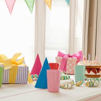 birthday party preparation - home decoration stock pictures, royalty-free photos & images