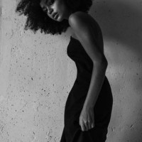 black and white photo of beautiful afro woman with perfect make-up wearing amazing dress - fashion stock pictures, royalty-free photos & images