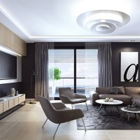 black luxury living room interior with leather sofa and tv - home decoration stock pictures, royalty-free photos & images