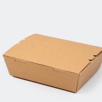 blank craft burger box mockup, isolated, side view - junk food stock pictures, royalty-free photos & images